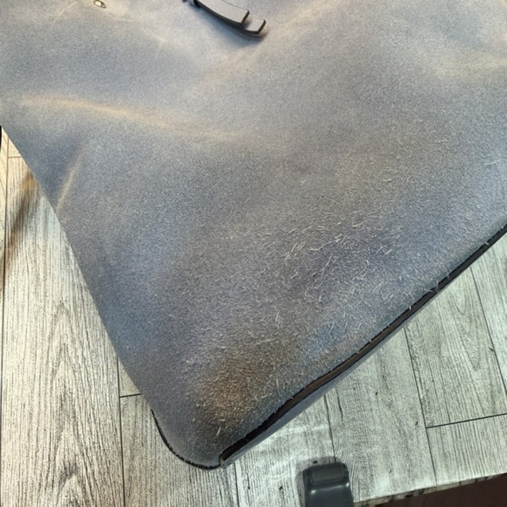 Kate Spade Marti Suede Large Bucket Bag Shoulder‎ Bag Crossbody Dusty Blue - Picture 13 of 14